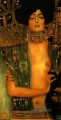 Judith und Holopherne dunkel Gustav Klimt Nacktheit Impressionismus